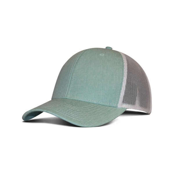 Heathered Cotton Polyester Trucker Cap Thumbnail