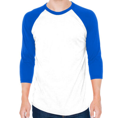 50/50 Raglan Three-Quarter Sleeve Tee Thumbnail